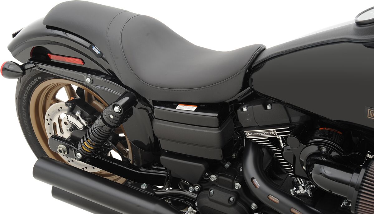 Drag Specialties Seats Seat Predator Front Full Length Vinyl Black Seat Drag Specialties