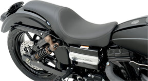 Drag Specialties Seats Seat Predator Front Full Length Vinyl Black Seat Drag Specialties