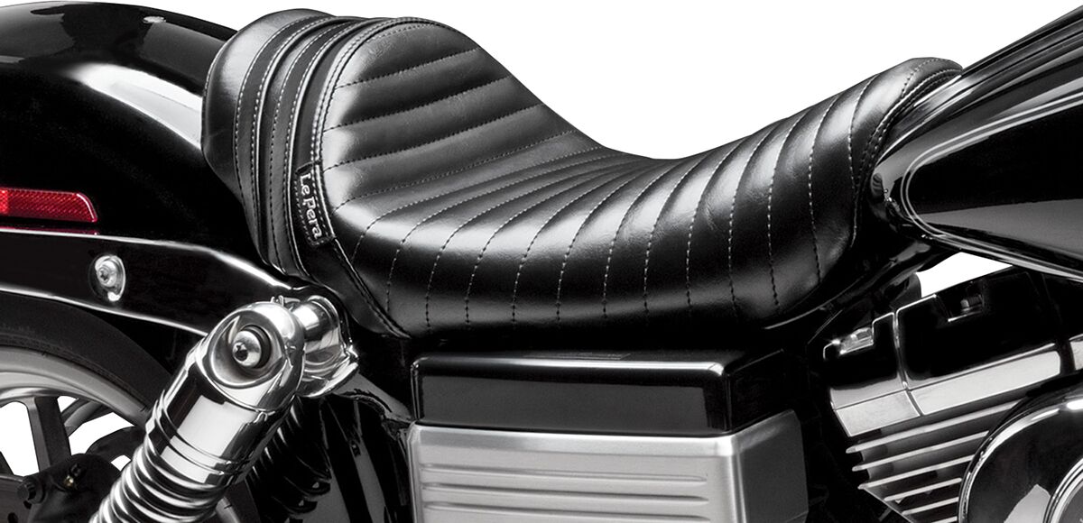 Seat Stubs Spoiler Solo Tuck & Roll Black W/Black Stripes Le Pera Default Title