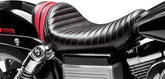 Le Pera Stubs Spoiler Red Stripes Solo Seat - 06-17 Dyna Seat Le Pera
