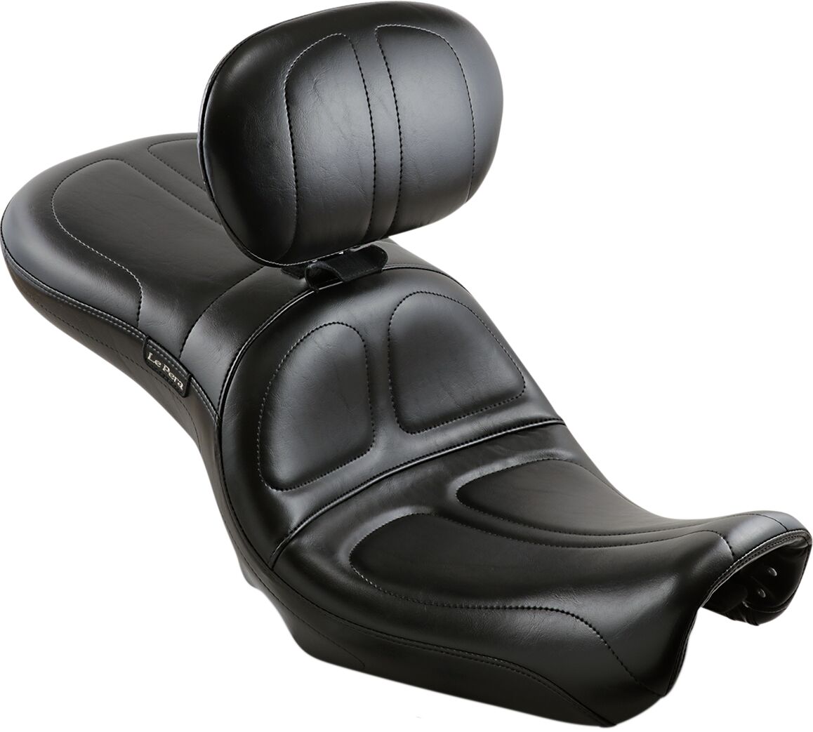 Le Pera Seat Maverick W/Back Rest SEATS-FOR HARLEY DYNAGLIDE Le Pera