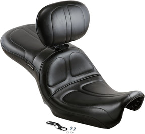 Le Pera Seat Maverick W/Back Rest SEATS-FOR HARLEY DYNAGLIDE Le Pera