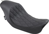 Drag Specialties Seats Seat 3/4 Solo Diamond Style Black Seat Drag Specialties