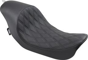 Drag Specialties Seats Seat 3/4 Solo Diamond Style Black Seat Drag Specialties