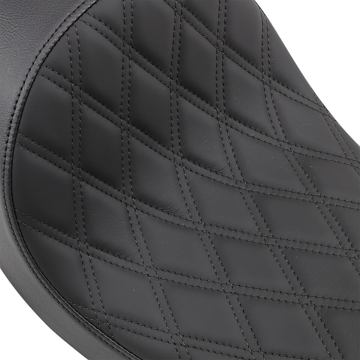 Drag Specialties Seats Seat 3/4 Solo Diamond Style Black Seat Drag Specialties