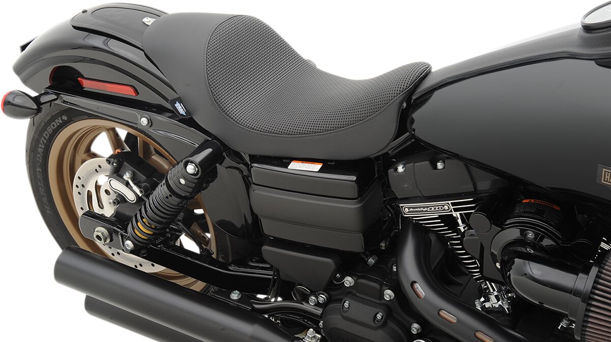Drag Specialties Seats Seat 3/4 Solo Smooth Cafe Style Black Seat Drag Specialties