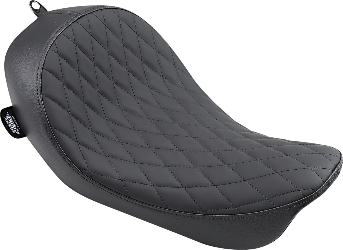 Drag Specialties Seats Seat Low Solo Diamond Style Black Seat Drag Specialties Seats
