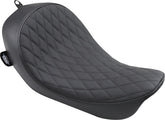 Drag Specialties Seats Seat Low Solo Diamond Style Black Seat Drag Specialties Seats