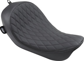 Drag Specialties Seats Seat Low Solo Diamond Style Black Seat Drag Specialties Seats