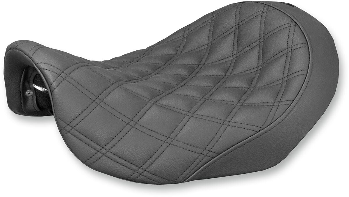 Saddlemen Renegade LS Solo Seat, Black - 06-17 Dyna Seat Saddlemen
