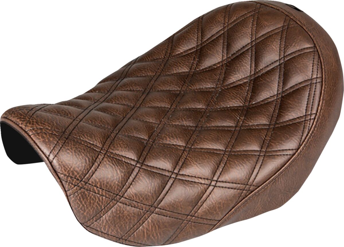 Renegade LS Solo Seat, Brown - 04-05 Dyna Seat Saddlemen Default Title