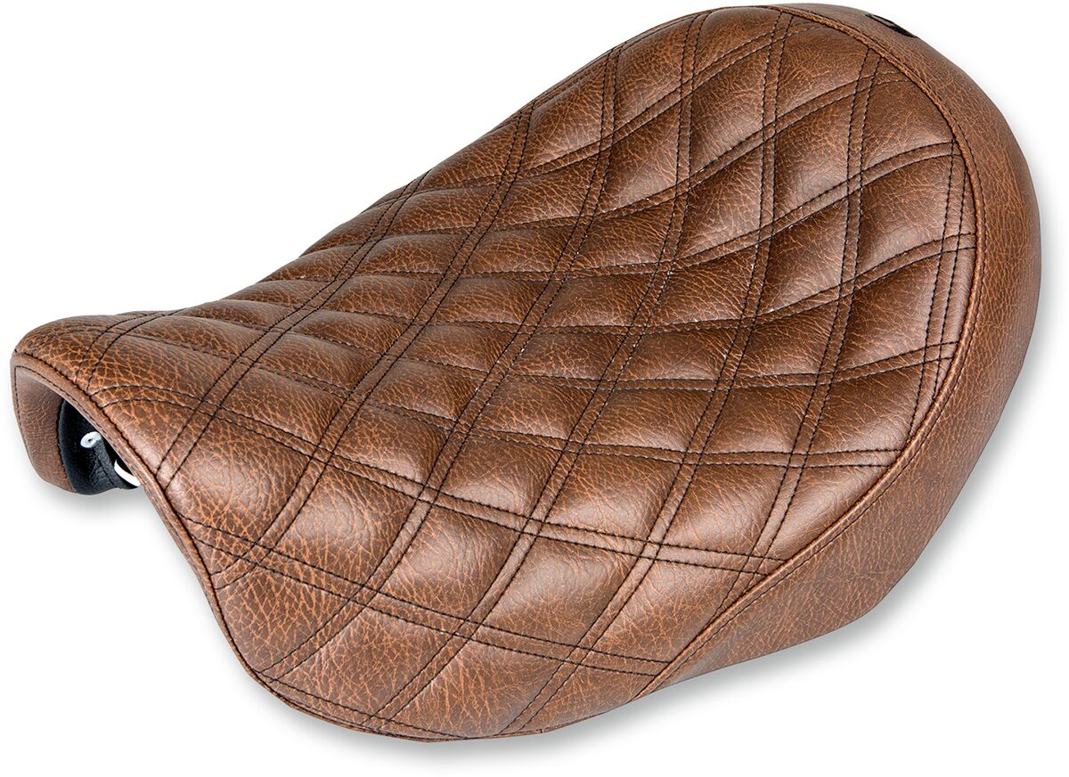 Renegade LS Solo Seat, Brown - 04-05 Dyna Seat Saddlemen