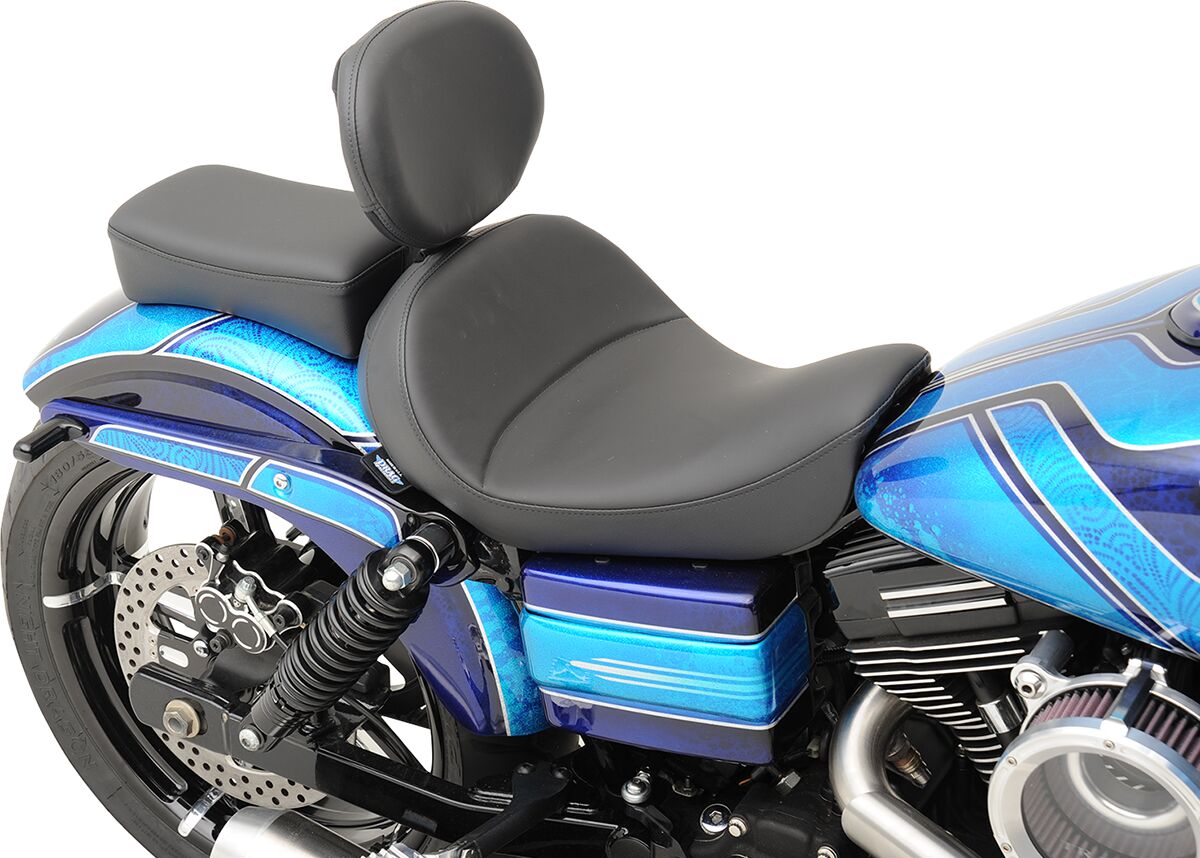 Drag Specialties Seats Seat Solo With Backrest Option Black Seat Drag Specialties