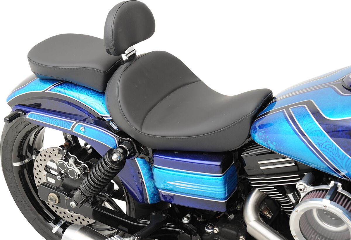 Drag Specialties Seats Seat Solo With Backrest Option Black Seat Drag Specialties