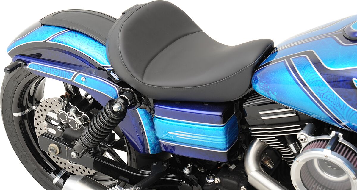 Drag Specialties Seats Seat Solo With Backrest Option Black Seat Drag Specialties