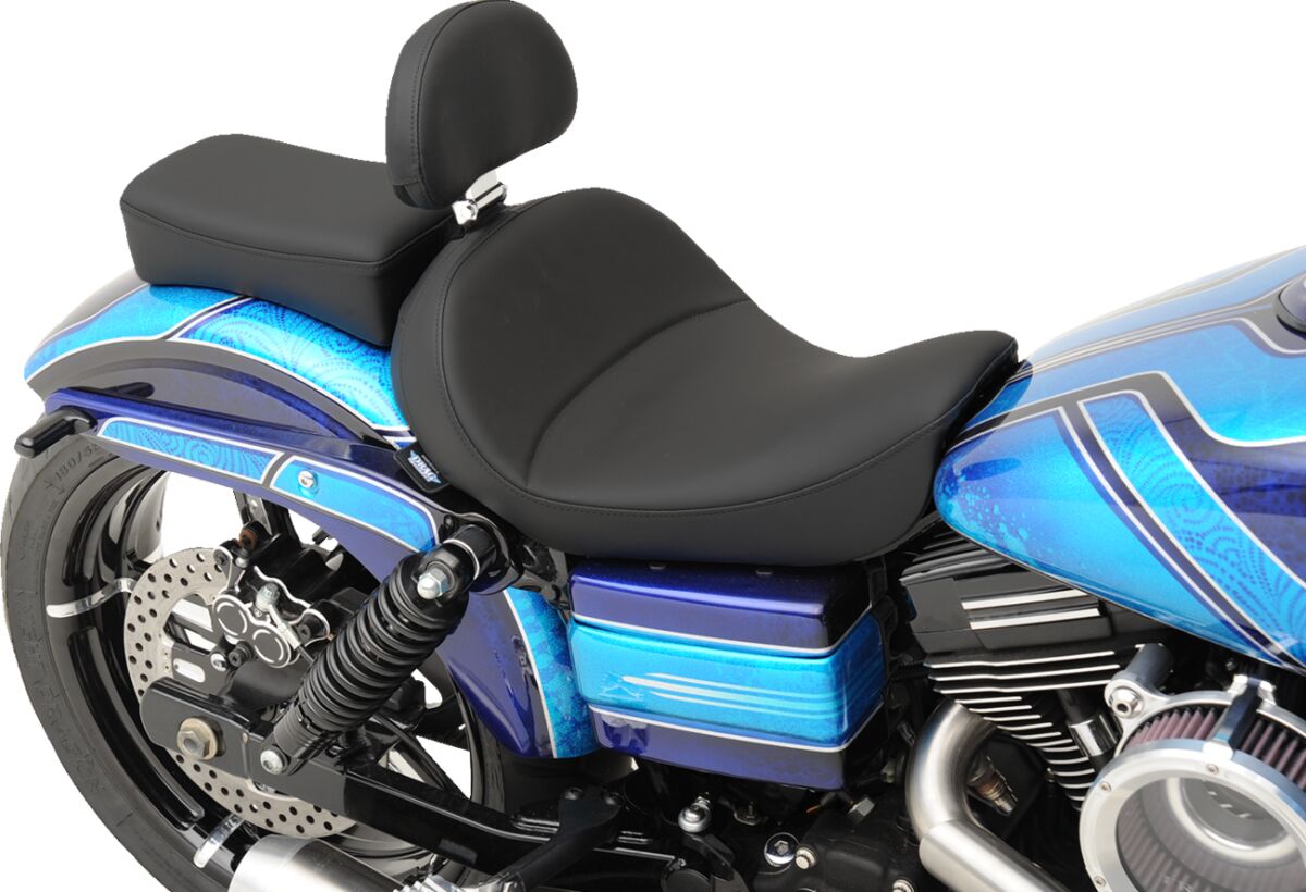 Drag Specialties Seats Seat Solo With Backrest Option Black Seat Drag Specialties