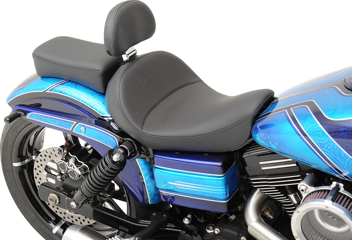 Drag Specialties Seats Seat Solo With Backrest Option Black Seat Drag Specialties