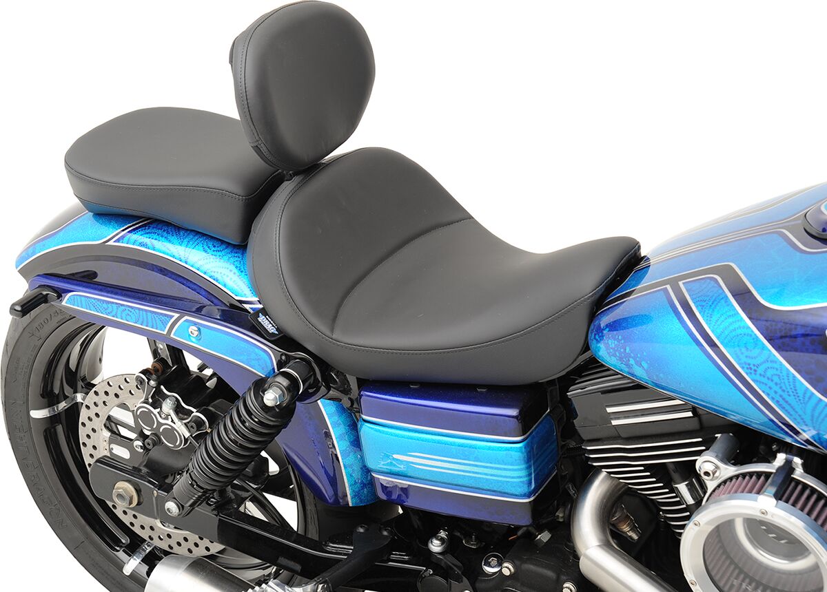Drag Specialties Seats Seat Solo With Backrest Option Black Seat Drag Specialties