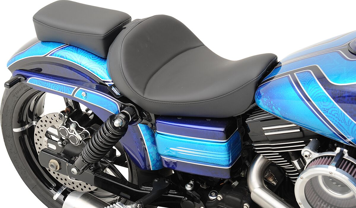 Drag Specialties Seats Seat Solo With Backrest Option Black Seat Drag Specialties