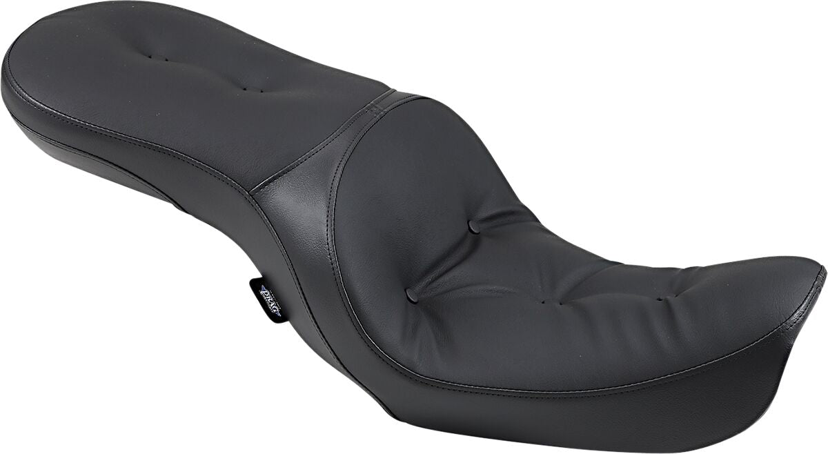Drag Specialties Seats Seat Low Tour Pillow Style Black Seat Drag Specialties