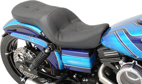 Drag Specialties Seats Seat Low Tour Pillow Style Black Seat Drag Specialties