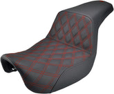 Step Up LS Seat, Red Stitch - 06-17 Dyna Seat Saddlemen Default Title