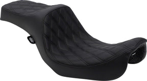 Drag Specialties Seats Seat Predator Iii Double Diamond Black/Black Seat Drag Specialties