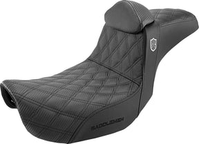 Saddlemen SDC Pro Series Performance Gripper Seat - Dyna Black / With Backrest