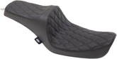Drag Specialties Seats Seat Pred Iii Dbldia Blk SEATS-FOR HARLEY DYNAGLIDE Drag Specialties