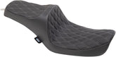 Drag Specialties Seats Seat Pred Iii Dbldia Slvr SEATS-FOR HARLEY DYNAGLIDE Drag Specialties