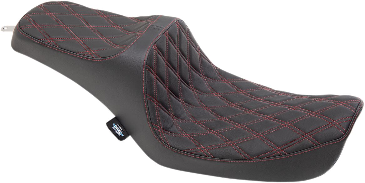 Drag Specialties Seats Seat Pred Iii Dbldia Red SEATS-FOR HARLEY DYNAGLIDE Drag Specialties