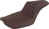 Saddlemen Step Up Front TR & Rear LS Seat, Brown - 96-03 Dyna Seat Saddlemen