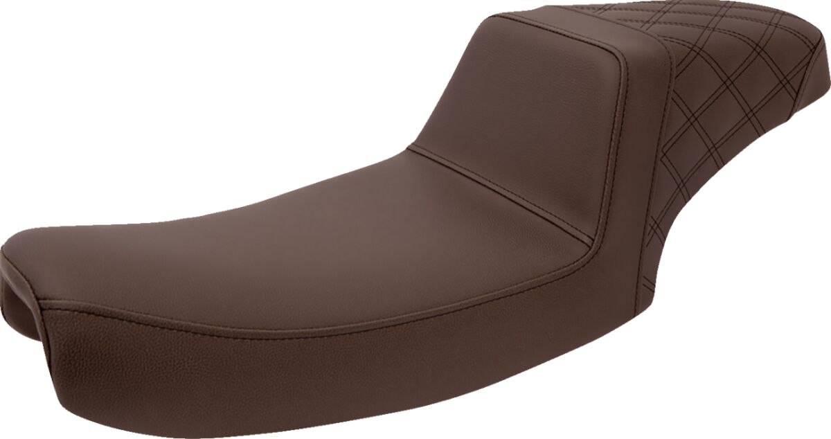 Step Up Rear LS Seat, Brown - 91-95 Dyna Seat Saddlemen Default Title