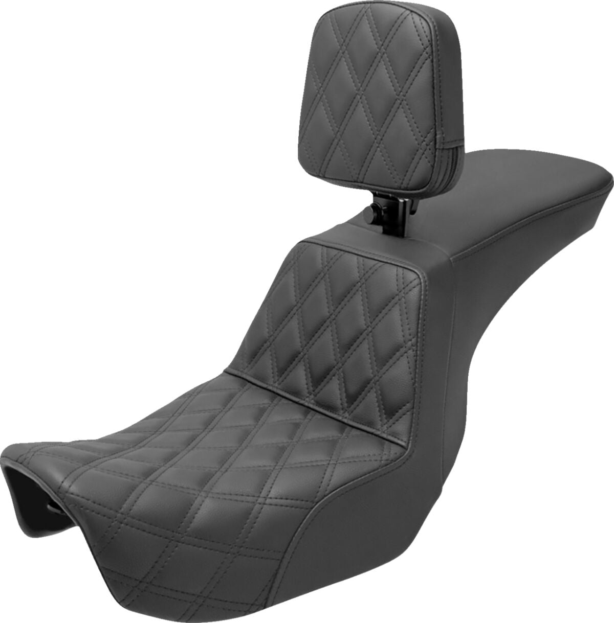 Tour Step Up With Driver's Backrest Front LS Seat - 06-17 Dyna Seat Saddlemen Default Title