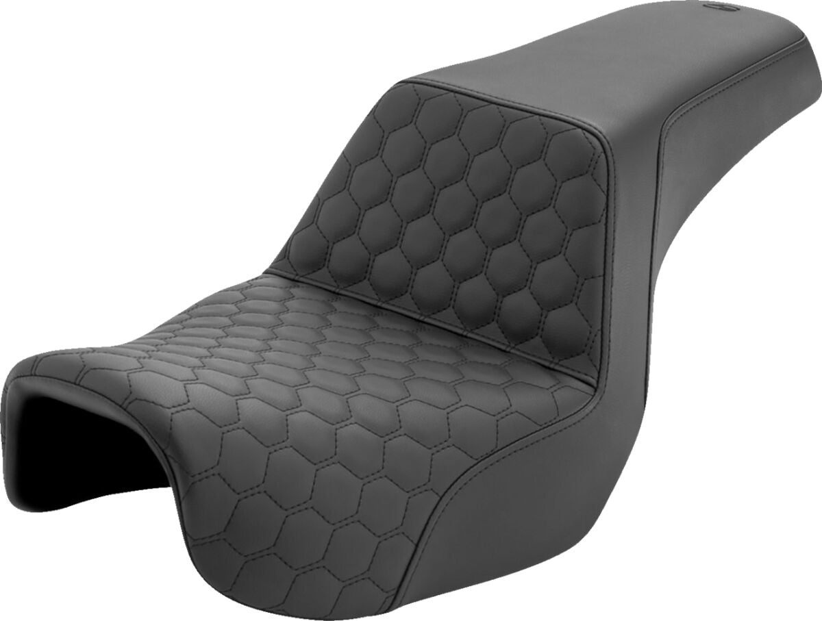 Step Up HC Seat, Black Stitch - 06-17 Dyna Seat Saddlemen Default Title