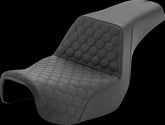 Saddlemen Step Up HC Seat, Black Stitch - 06-17 Dyna Seat Saddlemen