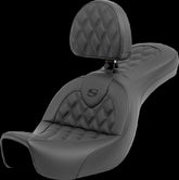 Saddlemen Roadsofa LS With Driver's Backrest Seat - 06-17 Dyna Seat Saddlemen