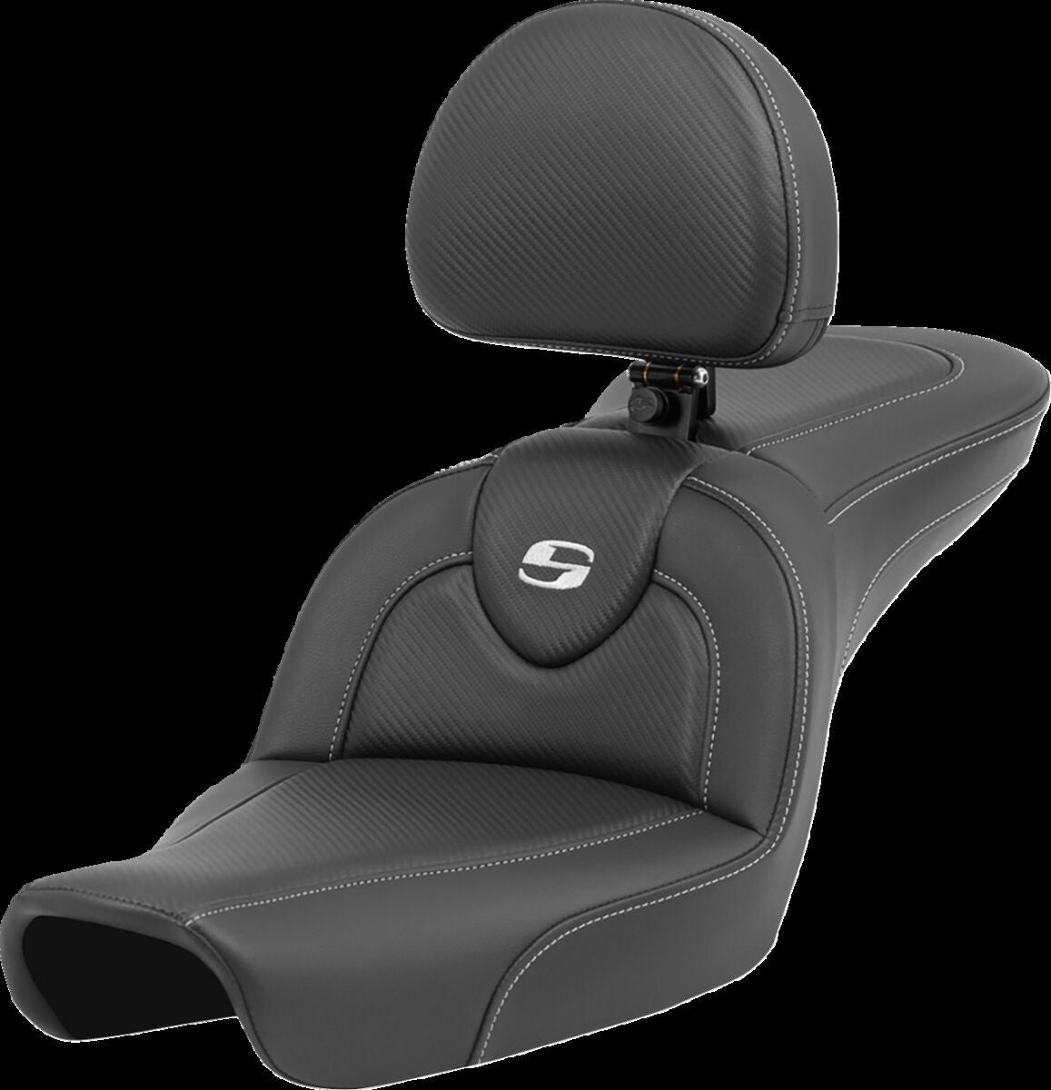 Saddlemen Seat Roadsofa Cf With Backrest SEATS-FOR HARLEY DYNAGLIDE Saddlemen