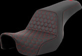 Saddlemen Step Up HC Seat, Red Stitch - 06-17 Dyna Seat Saddlemen