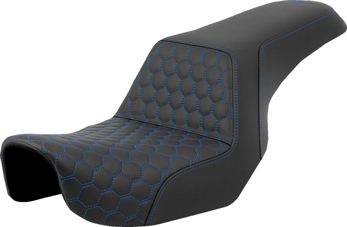 Step Up HC Seat, Blue Stitch - 06-17 Dyna Seat Saddlemen Default Title