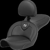Saddlemen Seat Roadsofa Cf W/Backrest SEATS-FOR HARLEY DYNAGLIDE Saddlemen