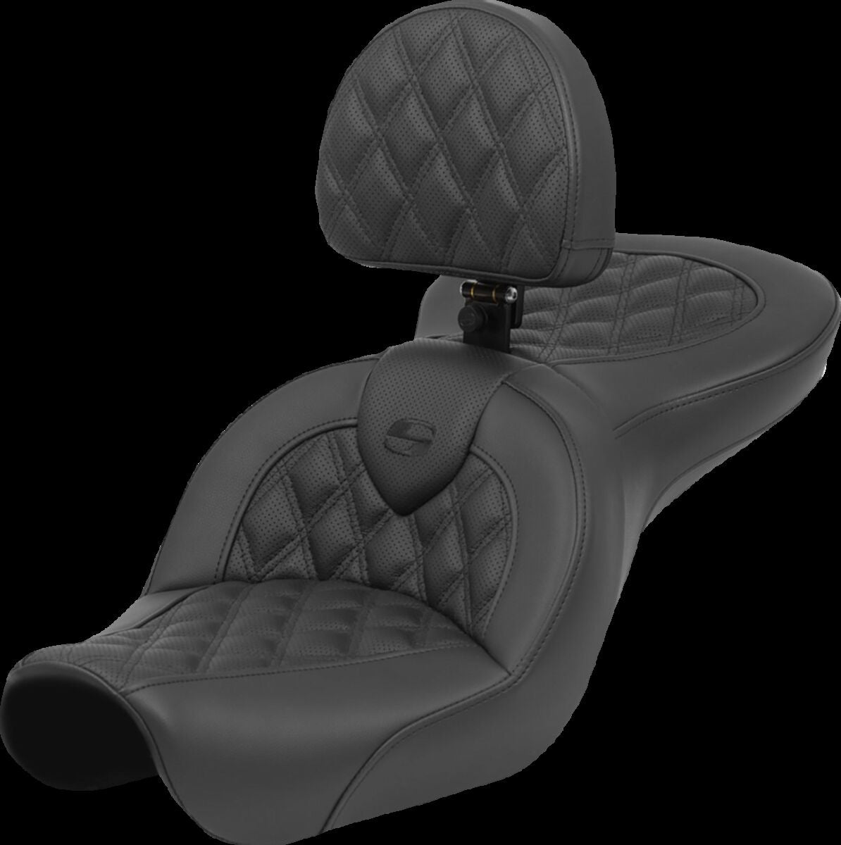 Saddlemen Roadsofa LS With Driver's Backrest Seat - 04-05 Dyna Seat Saddlemen