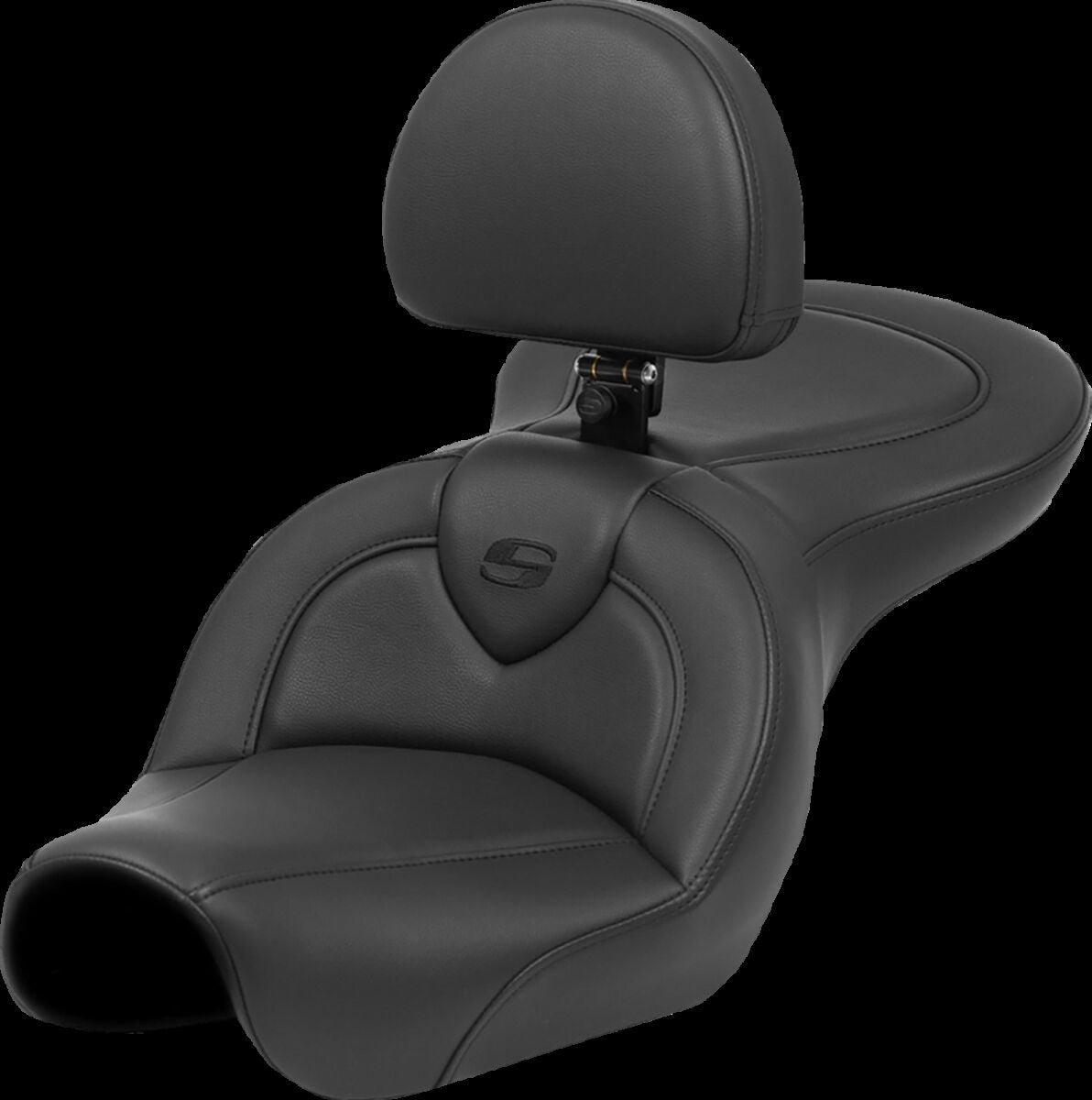Saddlemen Roadsofa With Driver's Backrest Seat - 04-05 Dyna Seat Saddlemen