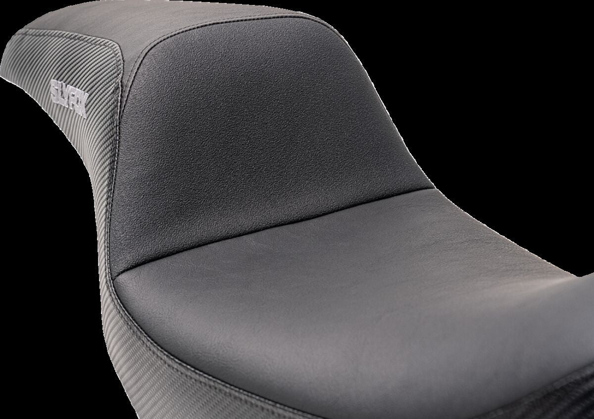 Slyfox Seat Slyfox Blk Vinyl W/Slipst SEATS-FOR HARLEY DYNAGLIDE Slyfox