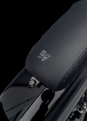 Slyfox Seat Slyfox Blk Vinyl W/Slipst SEATS-FOR HARLEY DYNAGLIDE Slyfox