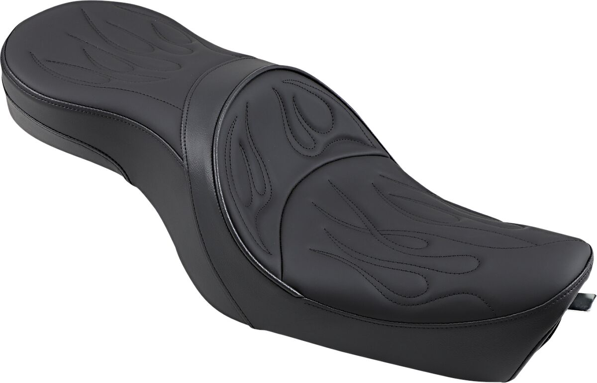 Drag Specialties Seats Seat Low Profile Touring Rear 2 Up Vinyl Black Seat Drag Specialties Seats