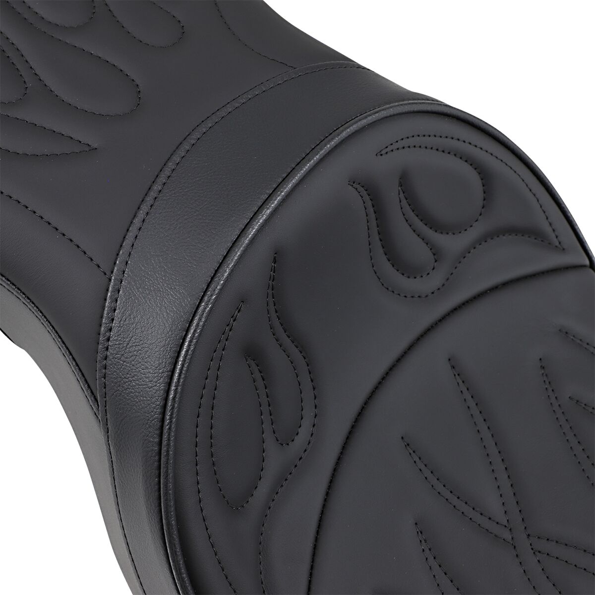 Drag Specialties Seats Seat Low Profile Touring Rear 2 Up Vinyl Black Seat Drag Specialties Seats