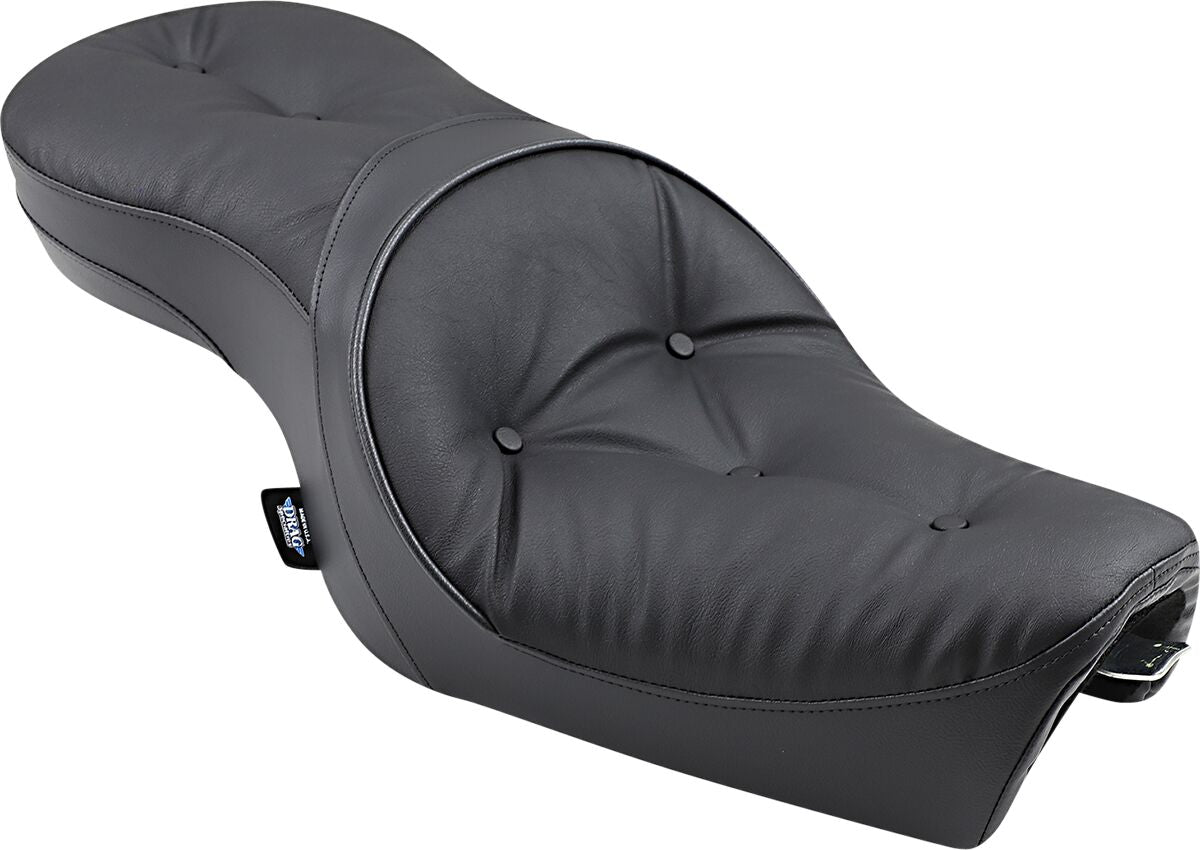 Drag Specialties Seats Seat Low Profile Touring Rear 2 Up Vinyl Black Seat Drag Specialties