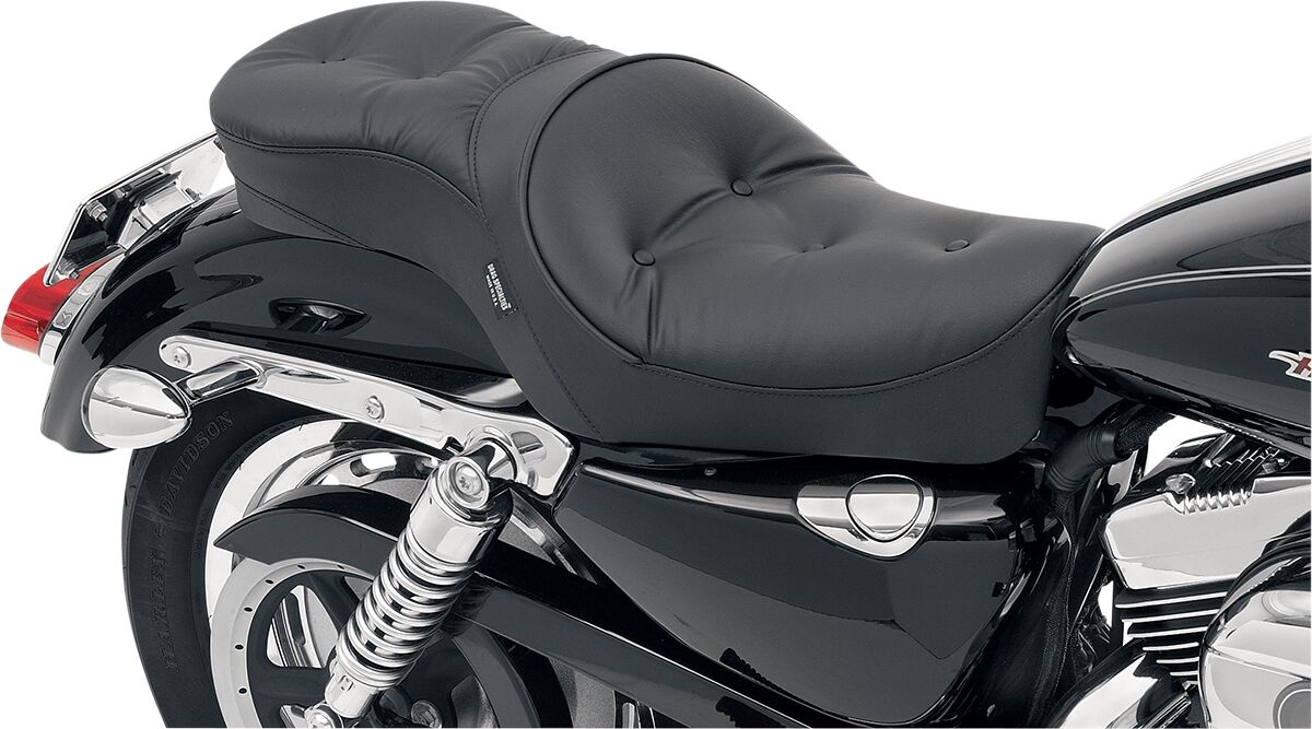 Drag Specialties Seats Seat Low Profile Touring Rear 2 Up Vinyl Black Seat Drag Specialties