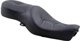 Drag Specialties Seats Seat Wide Low Profile Rear 2 Up Vinyl Black Seat Drag Specialties